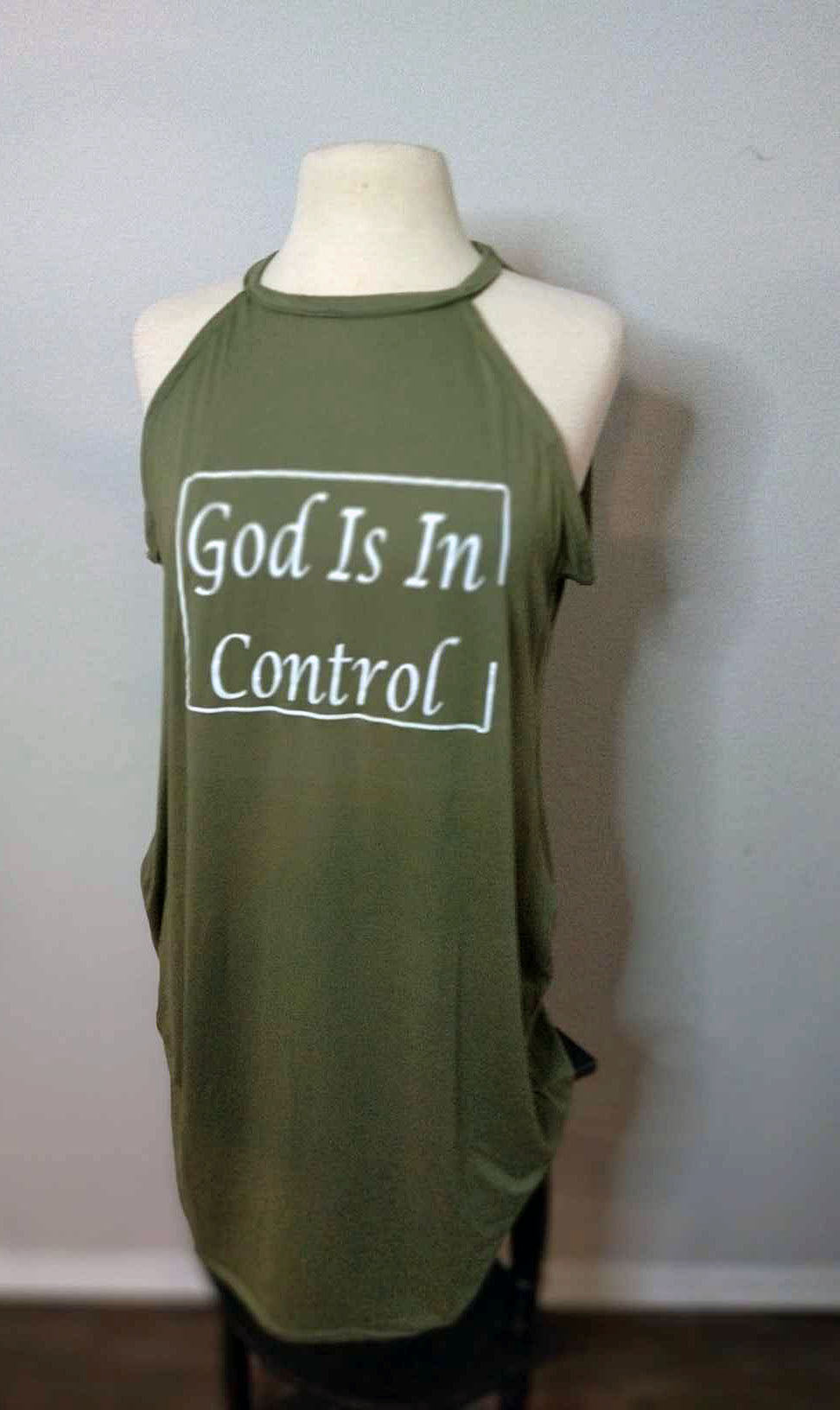 God Is In Control Shirt Dress