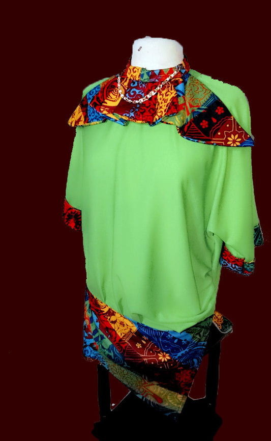 Adamma Shirt Dress with Detachable Jabot